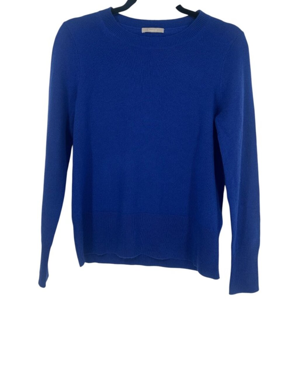J Crew Sweater Women's Small Royal Blue Cashmere Blend Crewneck Pullover Preppy